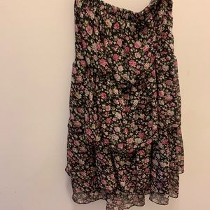 Gold drama mini dress